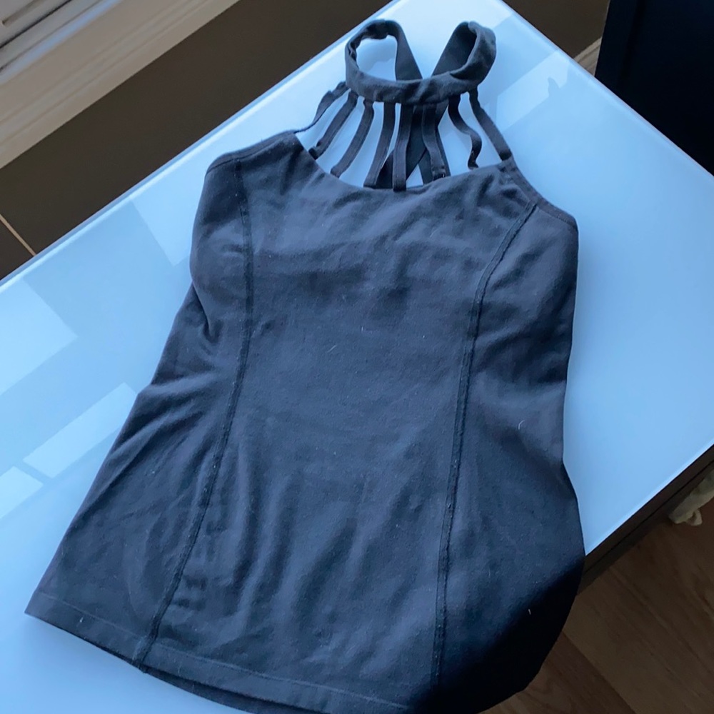 Beyond Yoga Black Strappy Tank